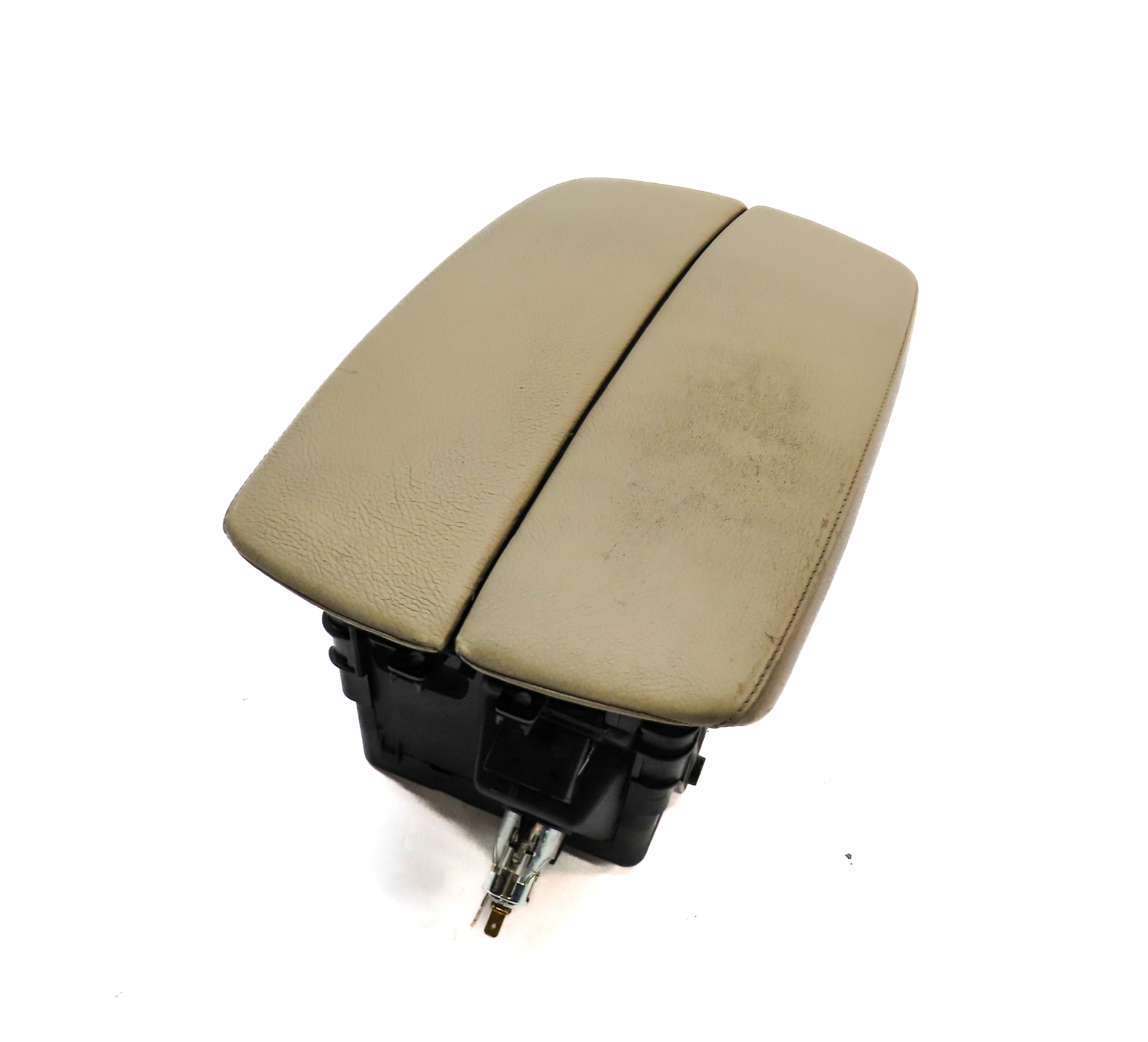 2007-2010 BMW X5 (E70) FRONT CENTER CONSOLE ARM REST STORAGE COMPARTMENT (Beige) — exact item pictured